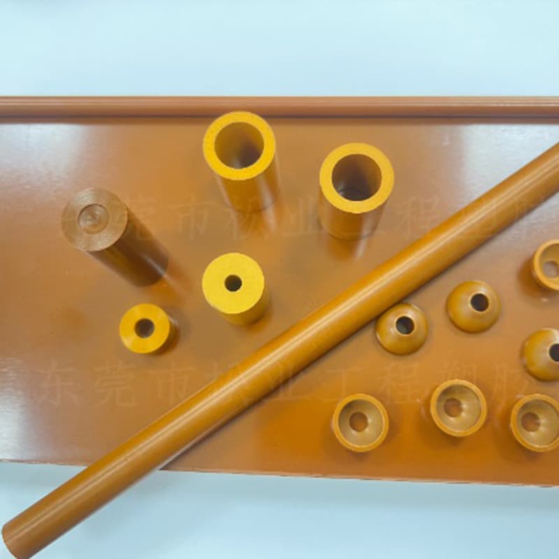 PI sheet/rod manufacturer, high wear-resistant black graphite-added precision machining PI rod/sheet
