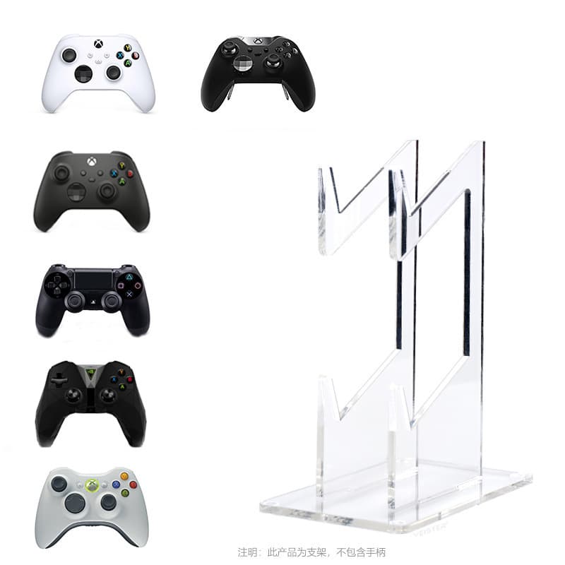 Acrylic Dual-Layer Controller Stand for PS3/PS4/PS5 Acrylic Game Controller Storage Stand Desktop Stand
