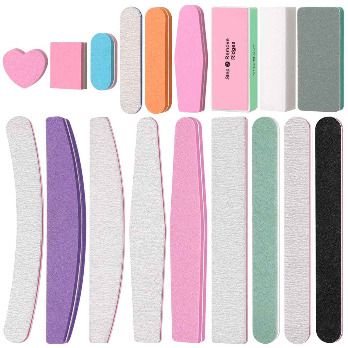 Nail file, strong PU board gauze nail polishing strip, manicure tool set, nail polishing and rubbing strip