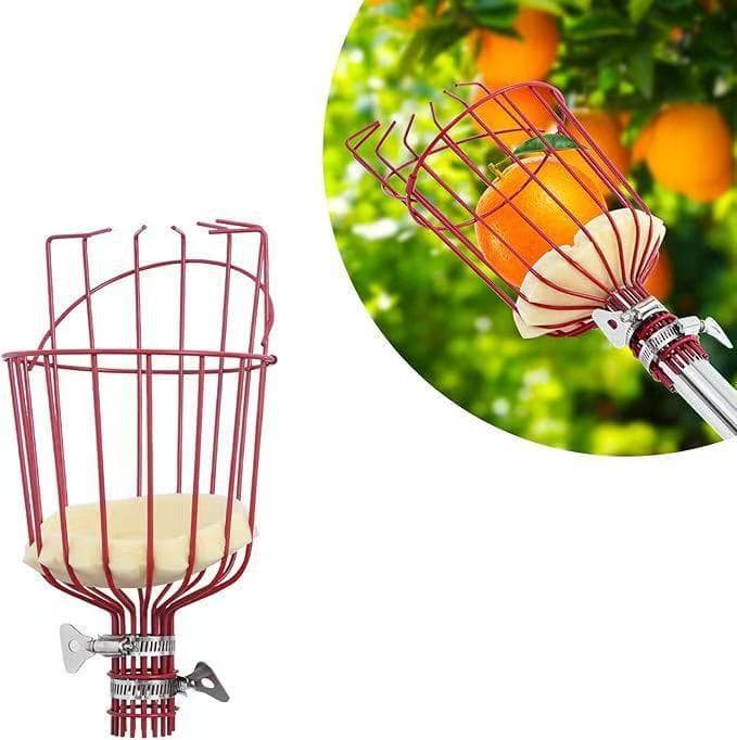 Fruit Picking Tool, New High-Altitude Fruit Picker, Professional Orchard Fruit Picking Tool, Garden Fruit Picker with Basket