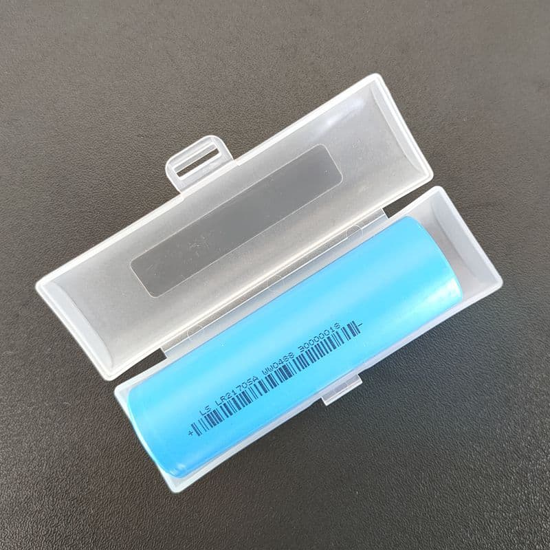Single/1-Cell 21700/21750 Battery Case Compatible with Protected Battery Storage Box Inner Space 78.5mm