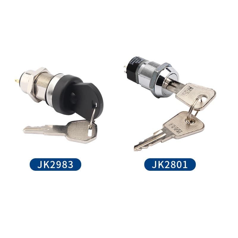 Cross-border Dual Key Switch Lock Key Lock Switch Coupler Electric Vehicle Power Distribution Box Power Lock