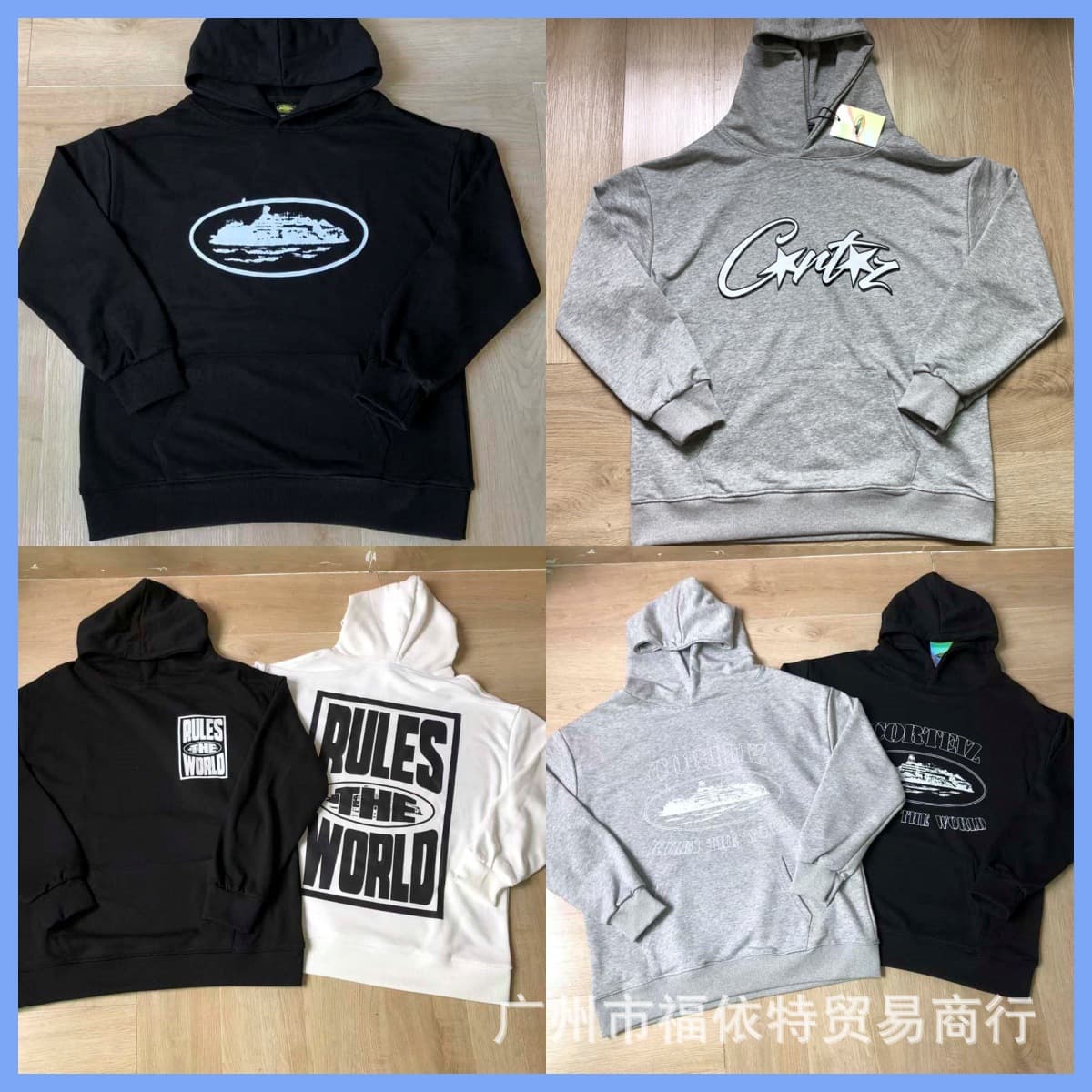 High-Quality American Street Hip-Hop Cort Devil's Island Print Terry Cloth Hoodie Unisex Trendy Sports Sweatshirt
