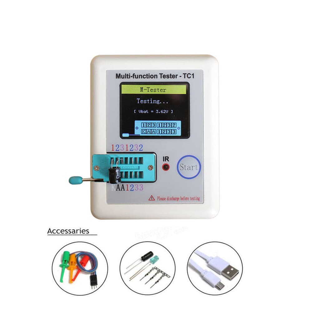 LCR-TC Multifunction Transistor Tester LCR-TC1 Full Color Screen Graphic Display Finished Product