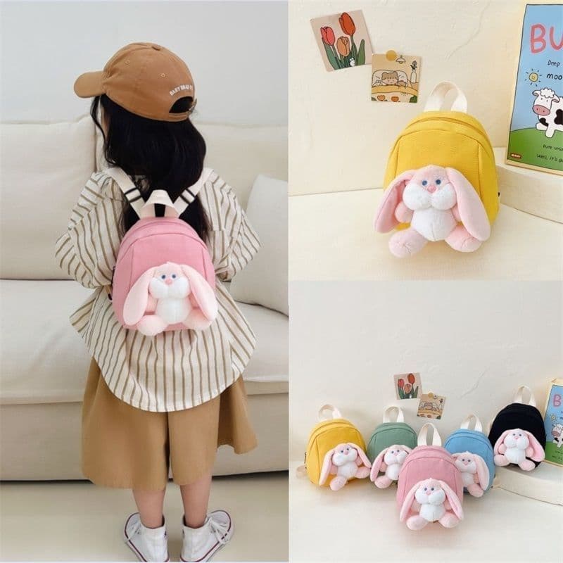 New Kindergarten Children's Travel Bag Bunny Boy and Girl Doll Small School Bag Children's Baby Mini Backpack
