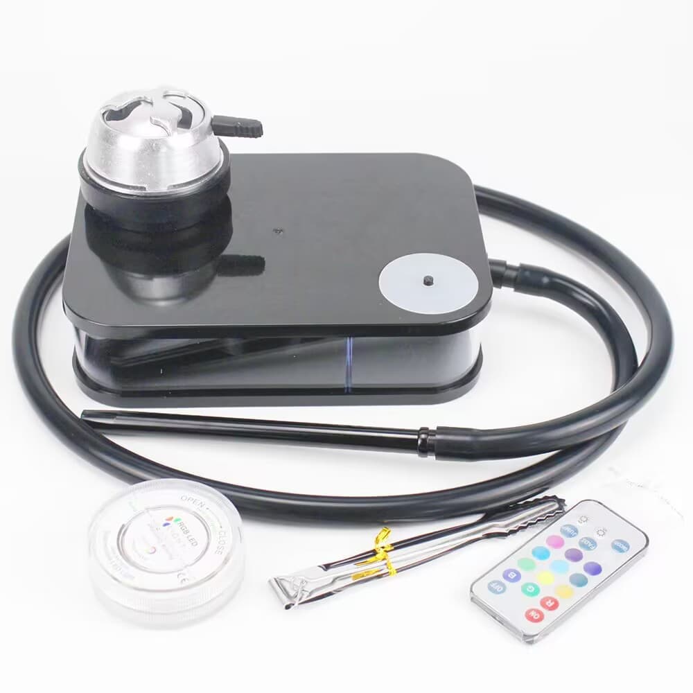 Cross-border Source Black Square Box Acrylic Book Shisha Hookah Arabic Hookah Set