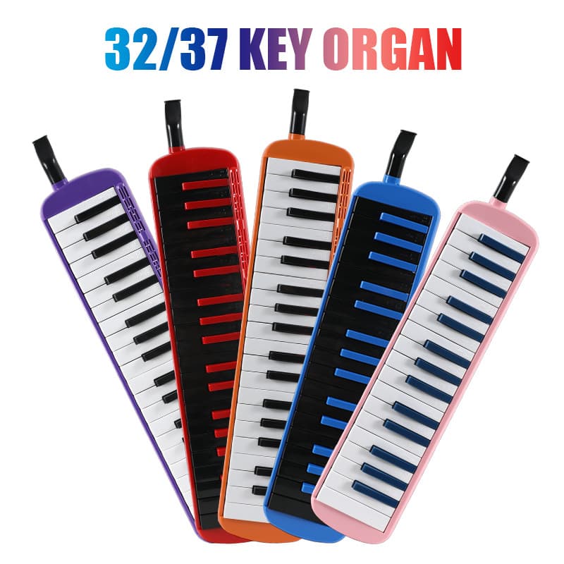 Foreign Trade Hot Selling 37-Key Melodica Beginner 32-Key Melodica Children Classroom Practice Multi-color Optional Instrument Wholesale