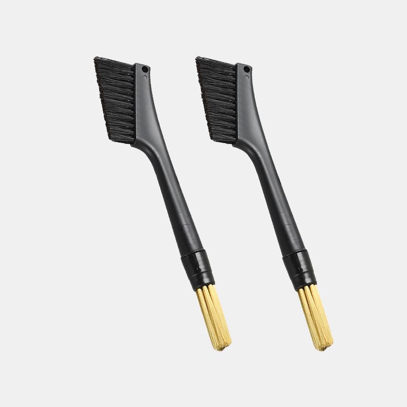 Coffee Grinder Cleaning Brush, Soft Bristle Double-Head Brush, Coffee Shop Bar Brush, Nylon Brush, Coffee Tool