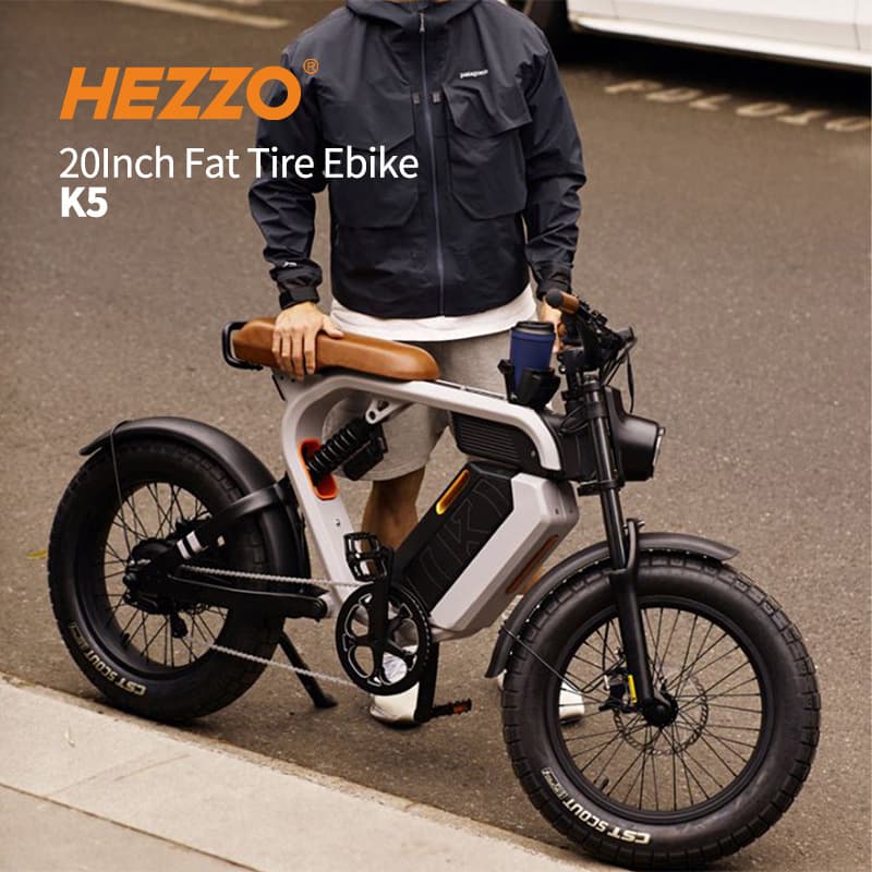 HEZZO Cross-border US Version Retro Off-road Snow Bike Electric Mountain Bike Commuter E-bike