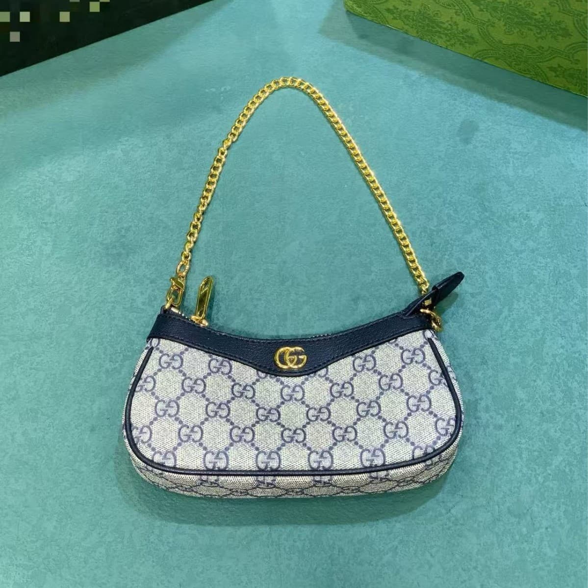Fashionable Single Shoulder Bag Genuine Leather Hot Selling Mahjong Bag Lightweight Versatile Underarm Bag Commuter Premium Women's Bag Cross-border Chain