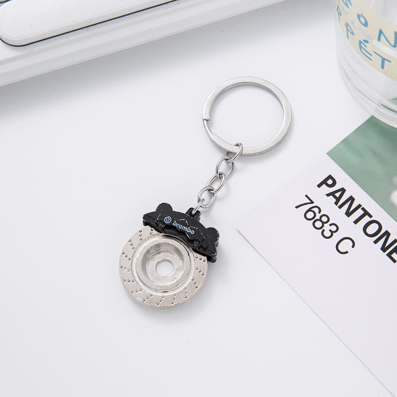Car Brake Disc Hub Metal Keychain Ring Men's Car Key Modified Disc Brake Key Ring Chain Pendant