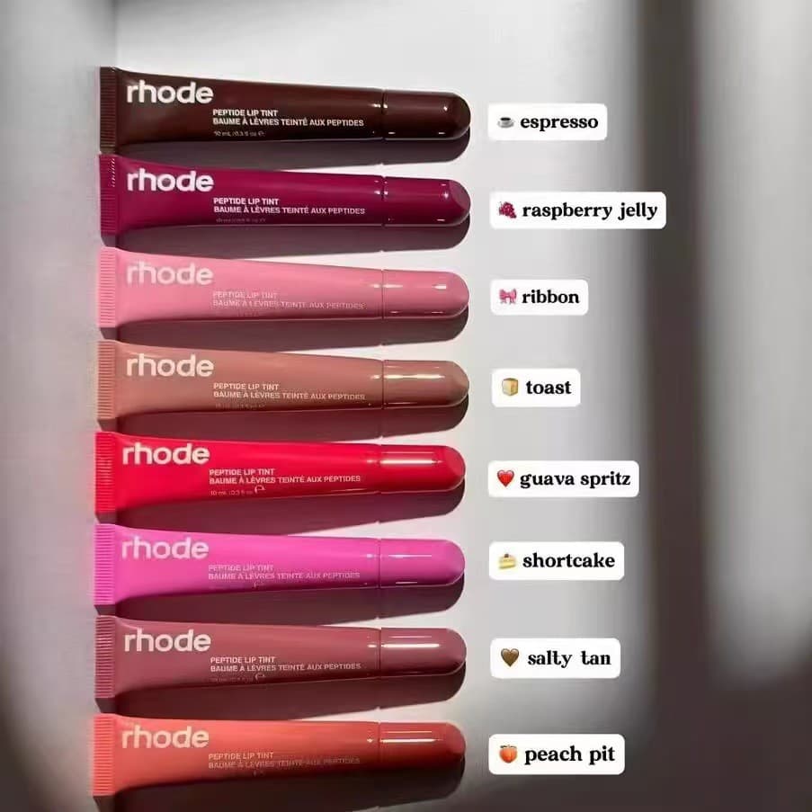 In Stock Cross-Border Supply rhode Hailey Lip Balm Moisturizing Tinted Lip Balm Lip Gloss Lipstick