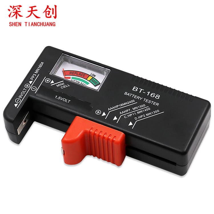 Battery power tester, digital display, BT-168D, can test AA and AAA rechargeable batteries.