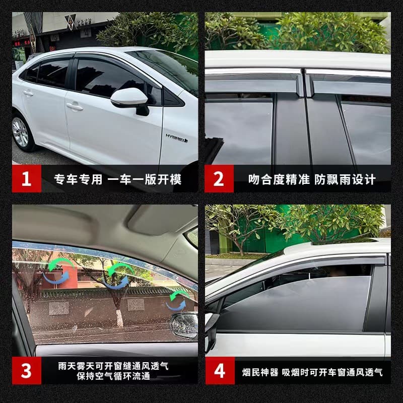 For Mitsubishi Lancer EX. Lancer Wing God Window Visor Rain Guard LANCER EX Window Visor