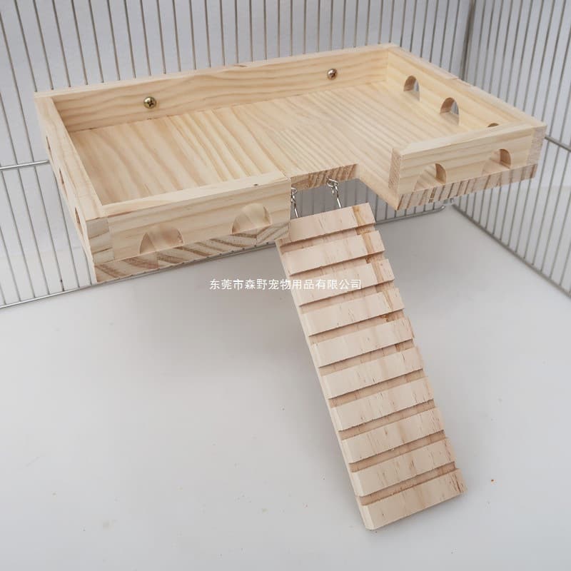 Hamster and Chinchilla Supplies Concave Platform Ladder 2-Piece Set Climbing Ladder Toys Factory Direct Sale