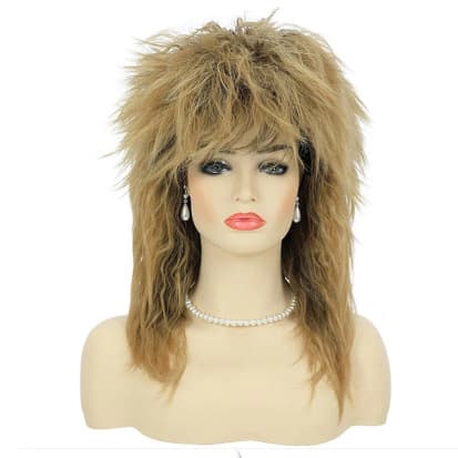 Synthetic Hair 80s Tina Diva Costume Wig for Women