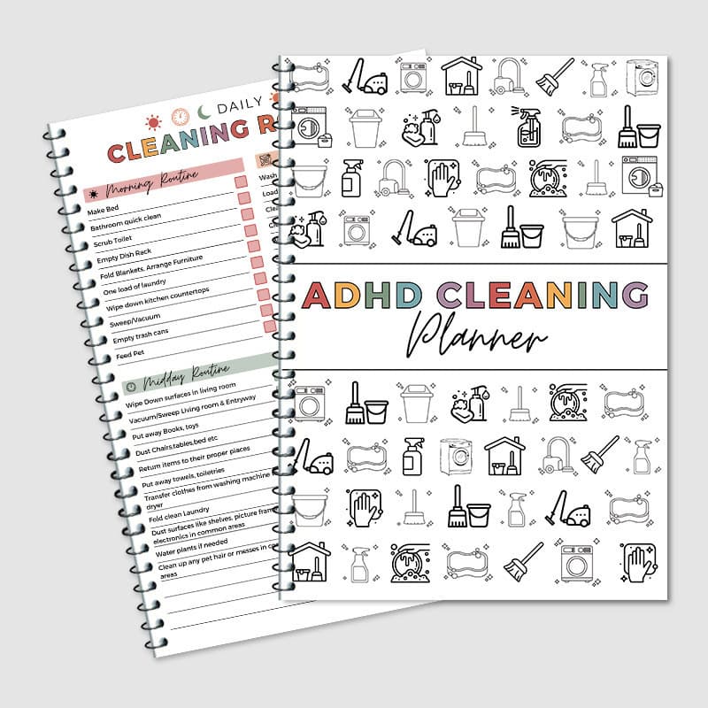 Cross-border new product ADHD CLEANING household cleaning schedule annual cleaning list planner