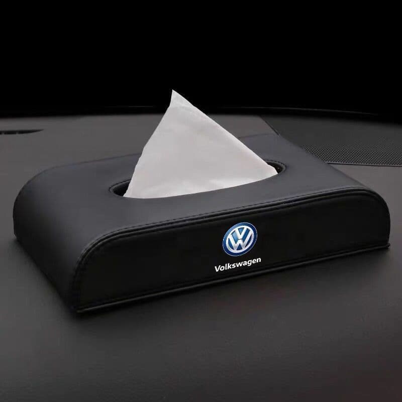 Car Interior Leather Tissue Box Suitable for Volkswagen Passat Polo Skoda Superb Audi A3 Allroad Q3 Q5 Q3 Sportback Q8