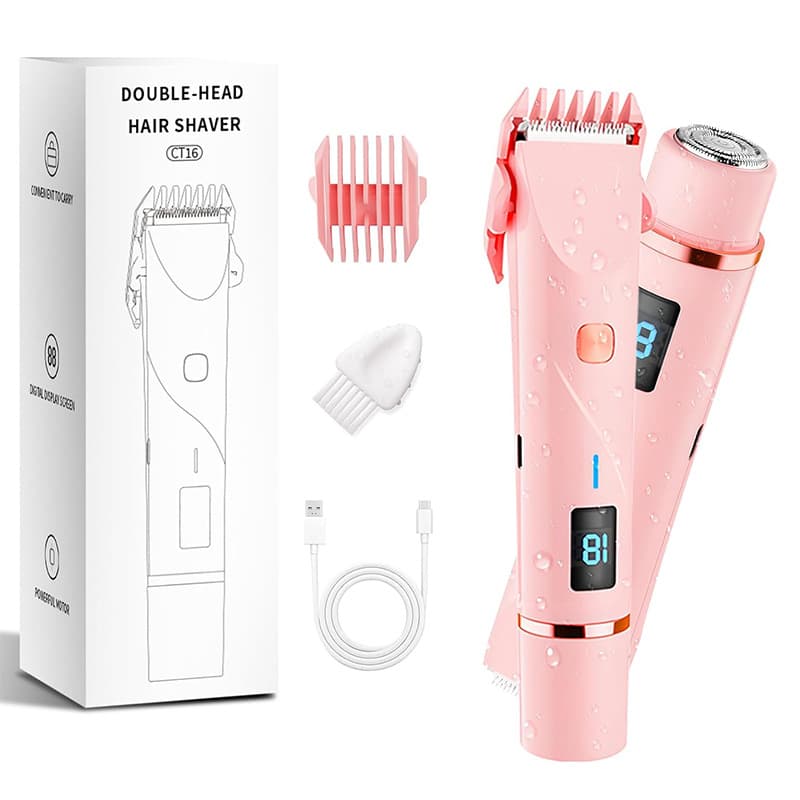 Cross-border Electric Hair Trimmer Display Screen Private Area Hair Removal Device for Women Pubic Hair Trimmer Shaver Factory New Model