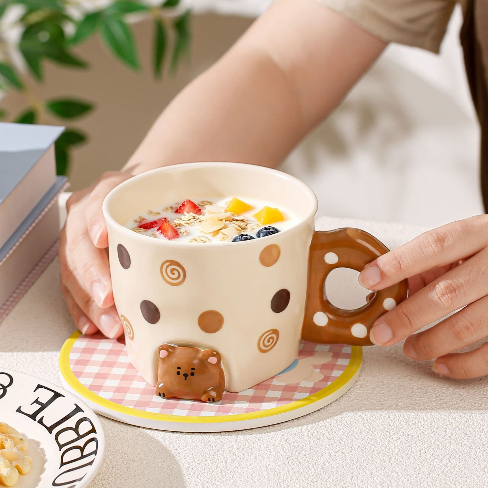 Creative Cartoon Animal Ceramic Mug Cup Water Cup Couple Mug Coffee Cup Friend Birthday Gift