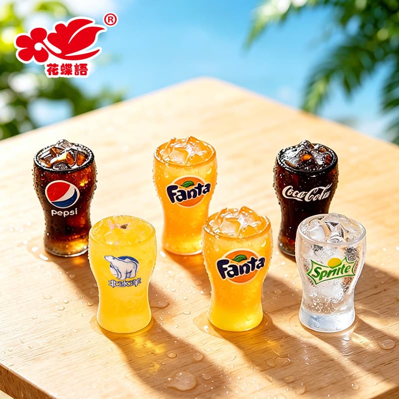 New Simulation Miniature Iced Beverage Resin Accessories Summer Drink Cup DIY Dollhouse Resin Figurine Wholesale