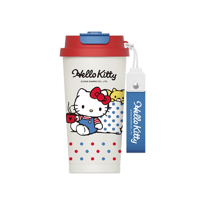 Sanrio Hello Kitty Water Cup High Appearance Cute Children Straw Dual-Drink Cup Mini Pocket Thermos