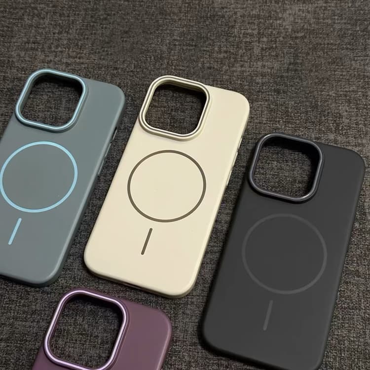 Compatible with iPhone 17 Pro Max Case, iPhone 15 Minimalist Frosted Hard Shell, Thin Ring Magnetic Ultra-Thin Protective Cover