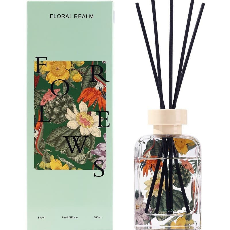 100ml Floral Flameless Fragrance Home Living Room Indoor Long-lasting Premium Rattan Scented Birthday Gift