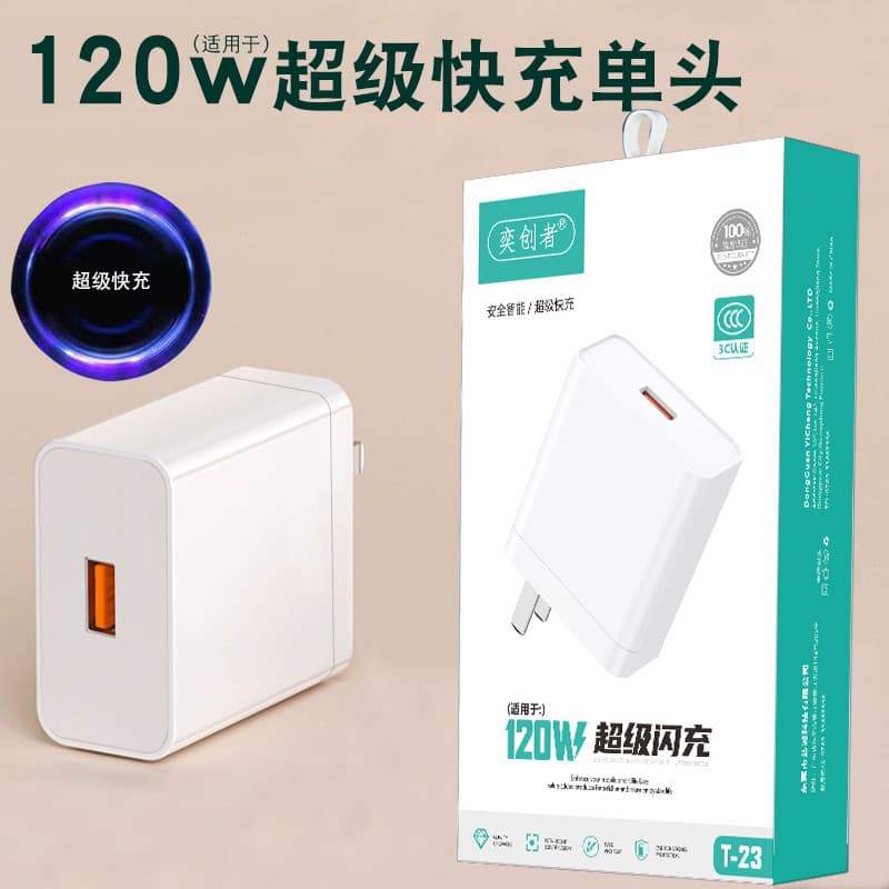Fast Charging Charger Set for Apple, Huawei, Android Type-C Phones, USB 3C Certified Charging Head