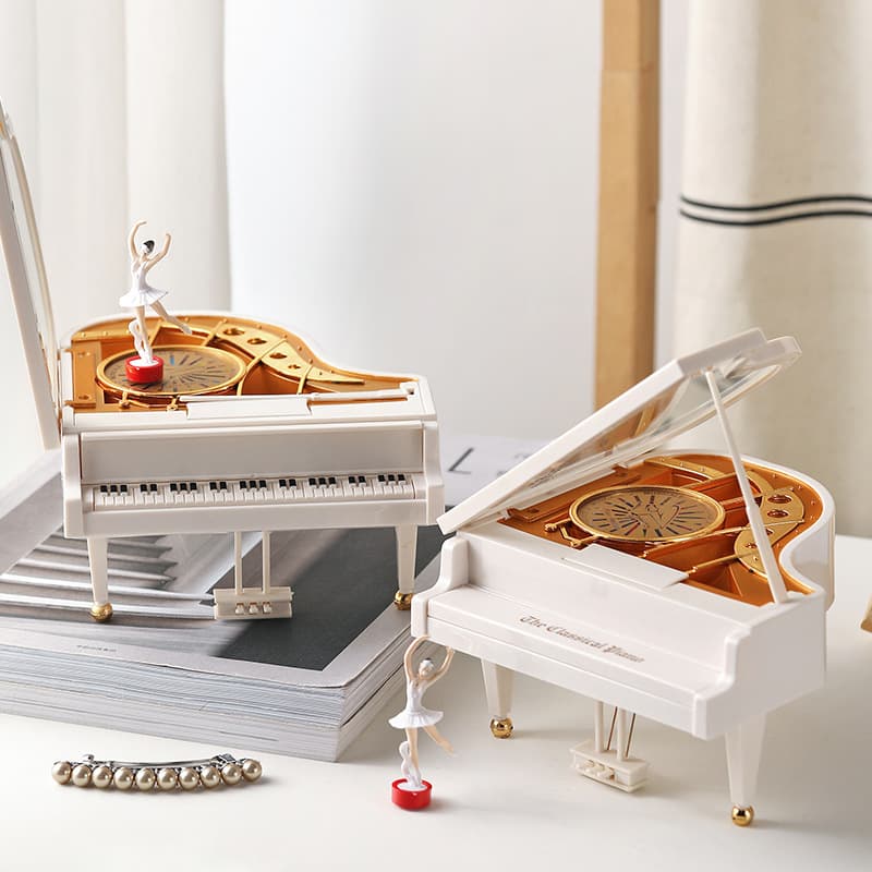 Creative Ballet Dancing Girl Piano Music Box Student Prize Music Box Kids Toy Gift