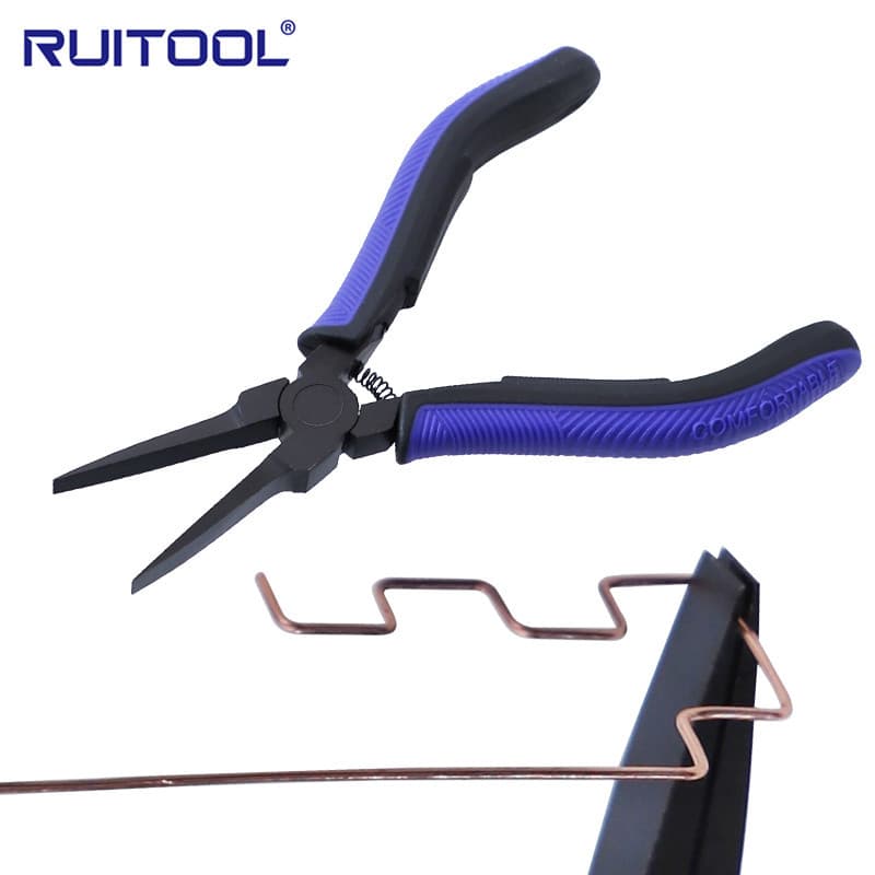 Mini toothless flat mouth pliers toothless flat nose pliers ultra-thin flat nose pliers electronic jewelry DIY hand pliers