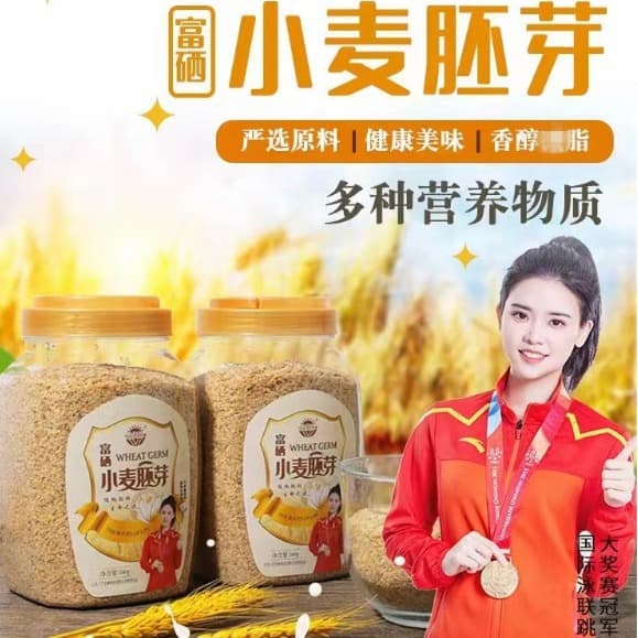 Factory Direct Selenium-Enriched 500g Wheat Germ, Instant Selenium-Enriched Oatmeal for Customer Acquisition Meetings, Wholesale, and Handy Gifts