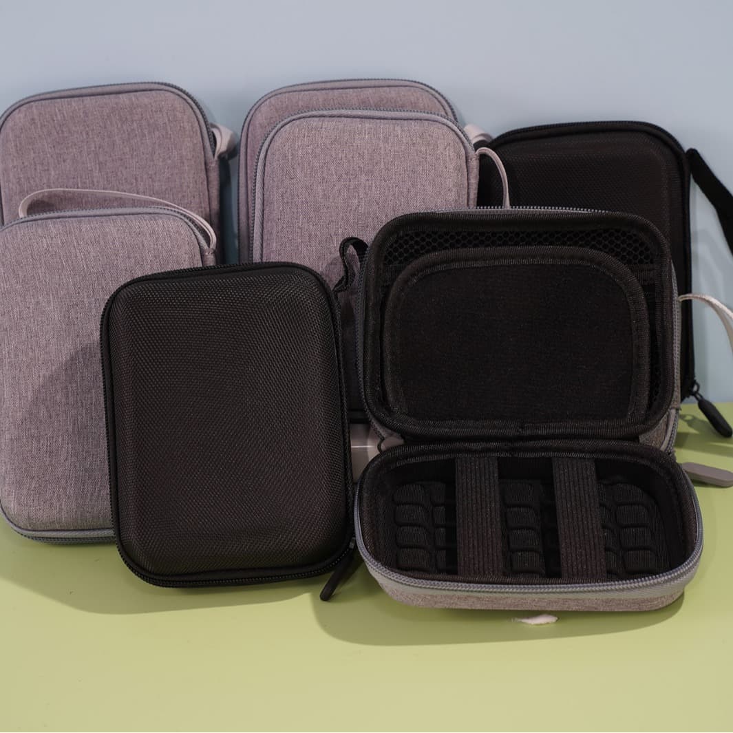 EVA Foam Air Cushion Shockproof Charger Data Cable U-Disk U-Shield Memory Card Projector Mouse Storage Bag Digital Organizer