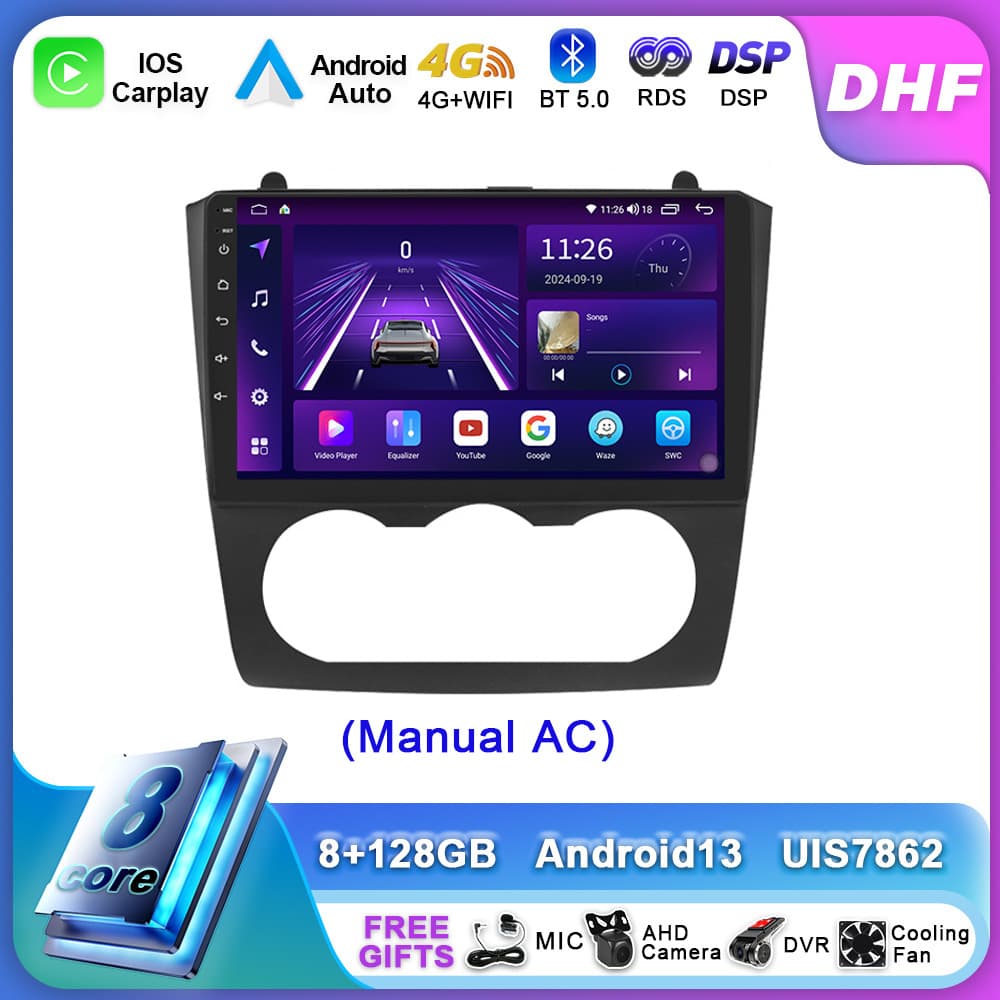 Suitable for 08-12 Nissan Teana car central control navigation screen Bluetooth wireless Carplay Android display