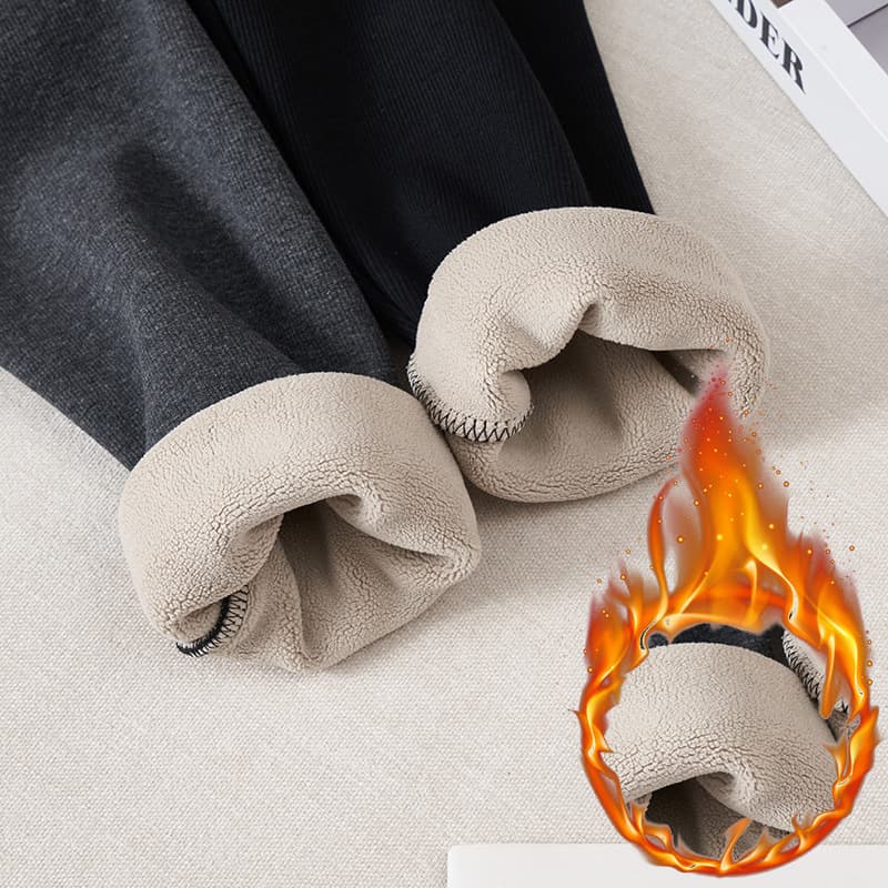 New winter plus-size women's leggings, extra large and plus-size, Korean style, casual, fleece-lined, thick and warm, K6315