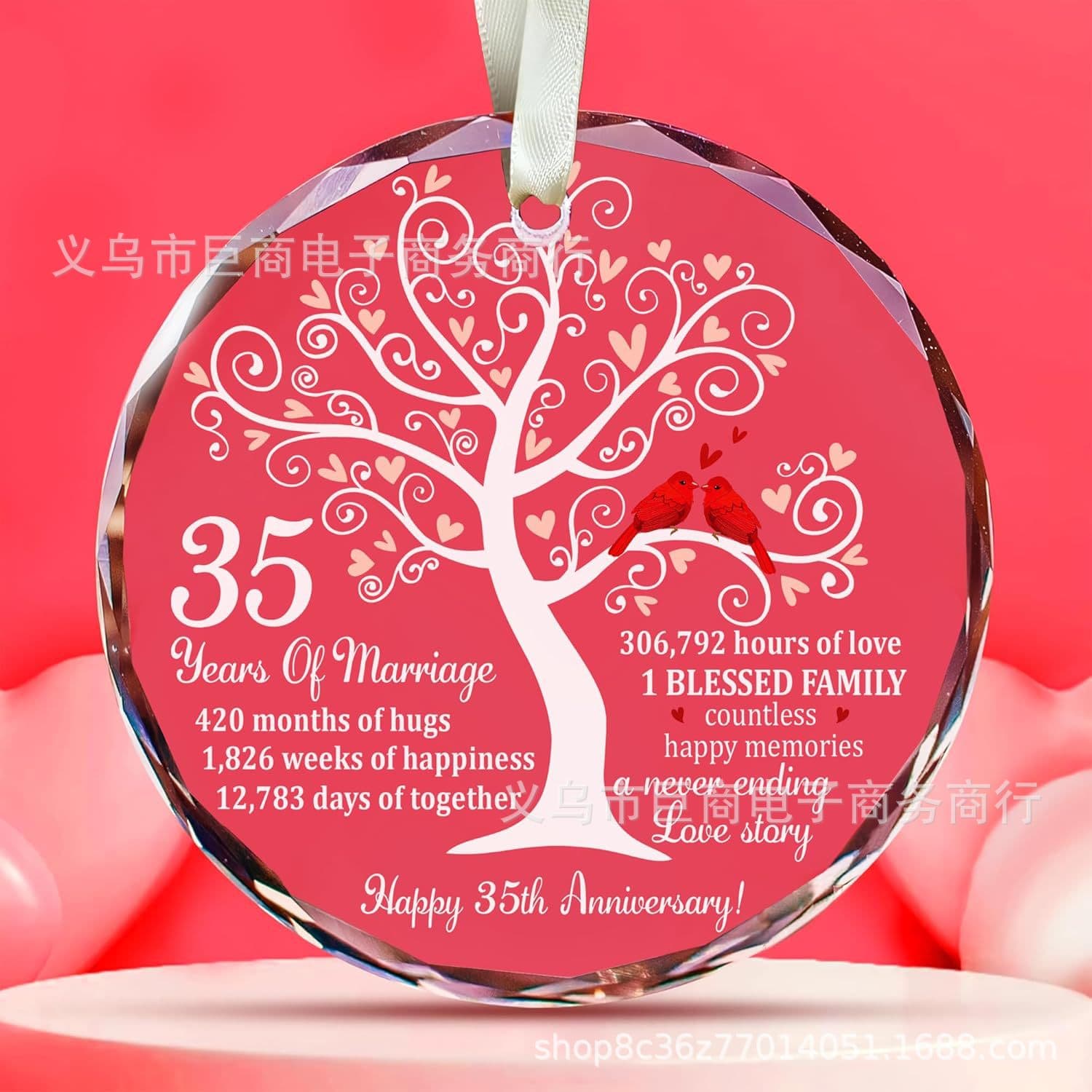 Cross-border New Product Wedding Gift for Parents Couple Wife Husband Anniversary Wedding Anniversary Decoration Gift