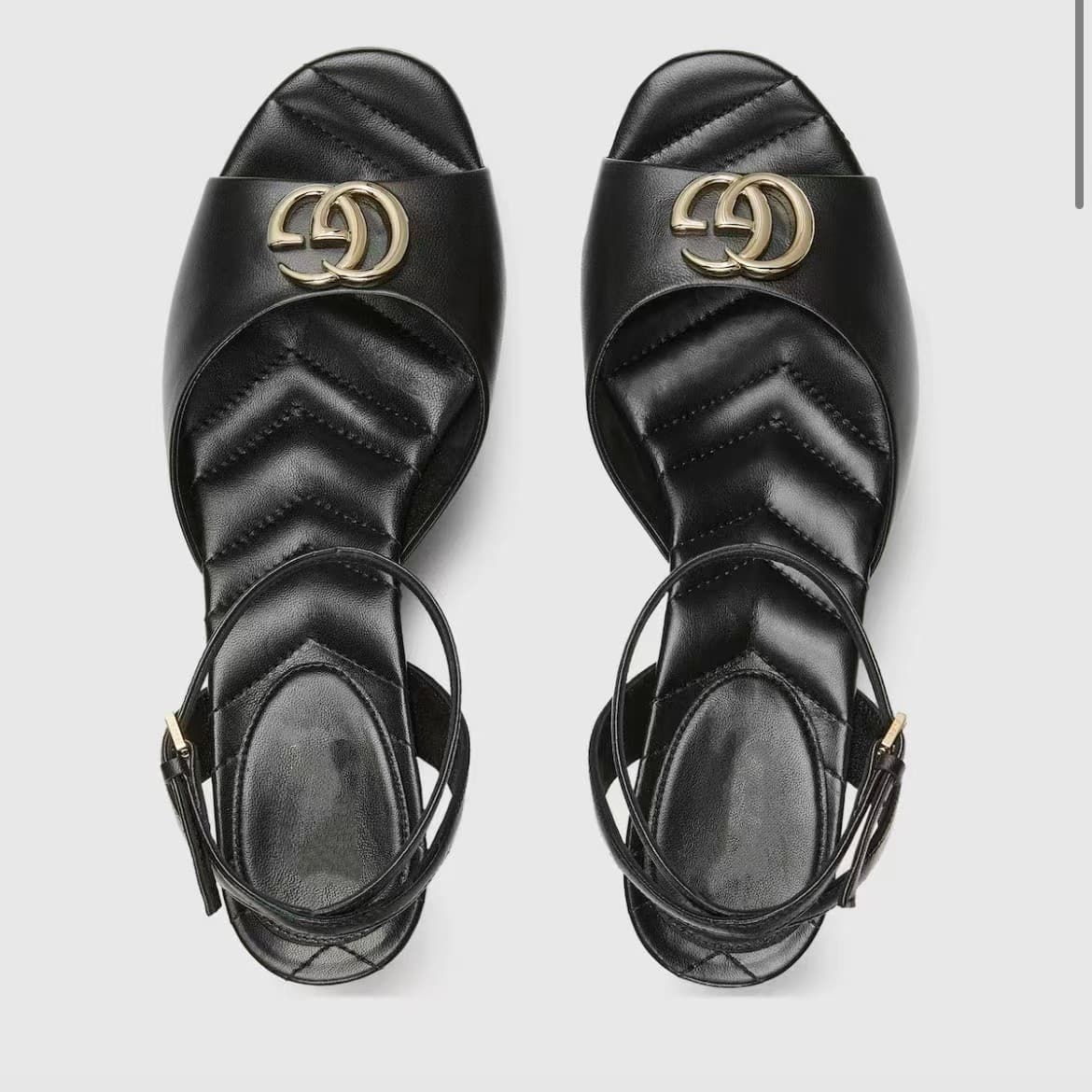 2025 New Export Model Europe America Middle East Dubai Singapore Letter Metal Buckle Decoration High Heel Open Toe Slide Sandals