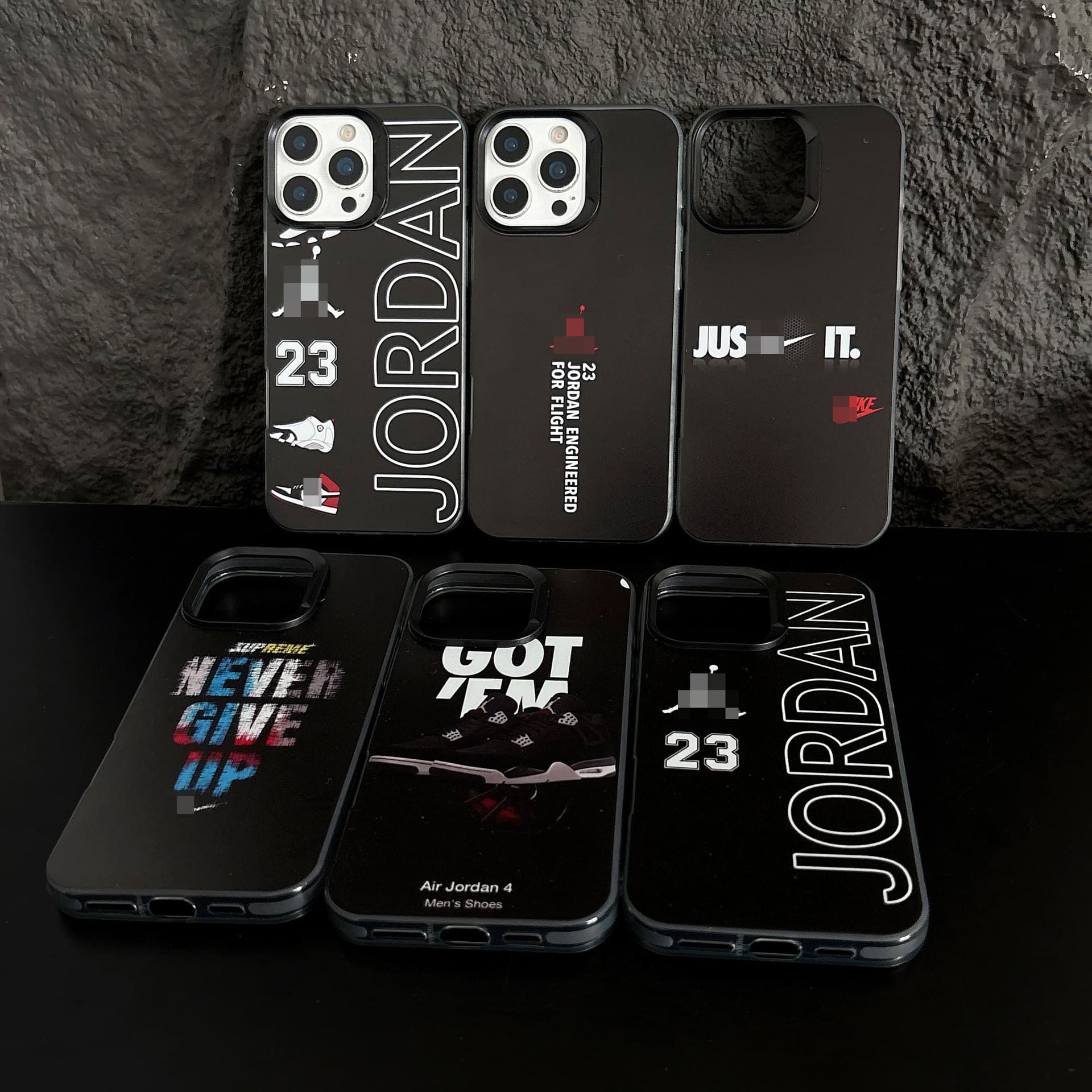 Suitable for Black Trendy Shoes Phone17Promax Mobile Phone Case Apple 12/11 New Model 15Pro Soft 7 Men's Creative 16