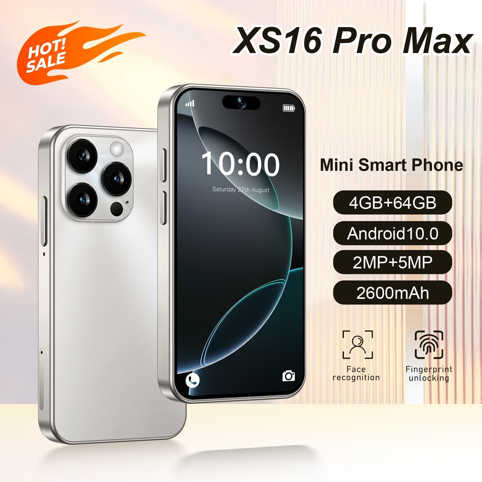 Cross-Border Best-Selling XS16 Mini Android 4.0-Inch Dual SIM Quad-Core Full Network 4G Smartphone with Google Play Store Wholesale