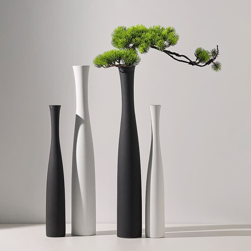 North Han Mei Zen Entrance Decorative Ornament Welcome Pine Vase Wall Niche Home Decor Art Premium Feel