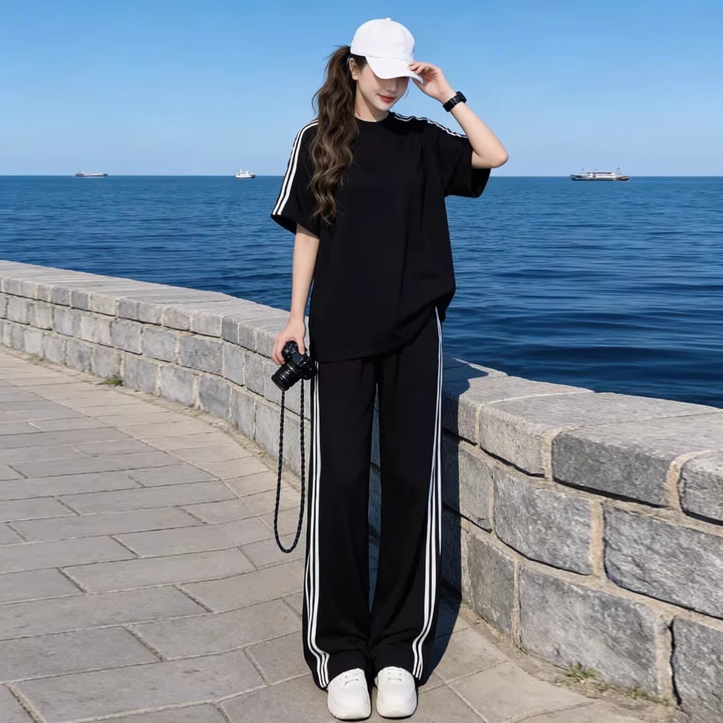 Women's Sportswear Set Summer 2026 New Running Quick-Dry Casual Loose Fitness Running Ice Silk Sports Suit
