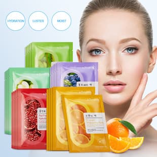 KORMESIC All-English Facial Mask - Plant Fruit Sheet Mask Cross-border Trade Wholesale