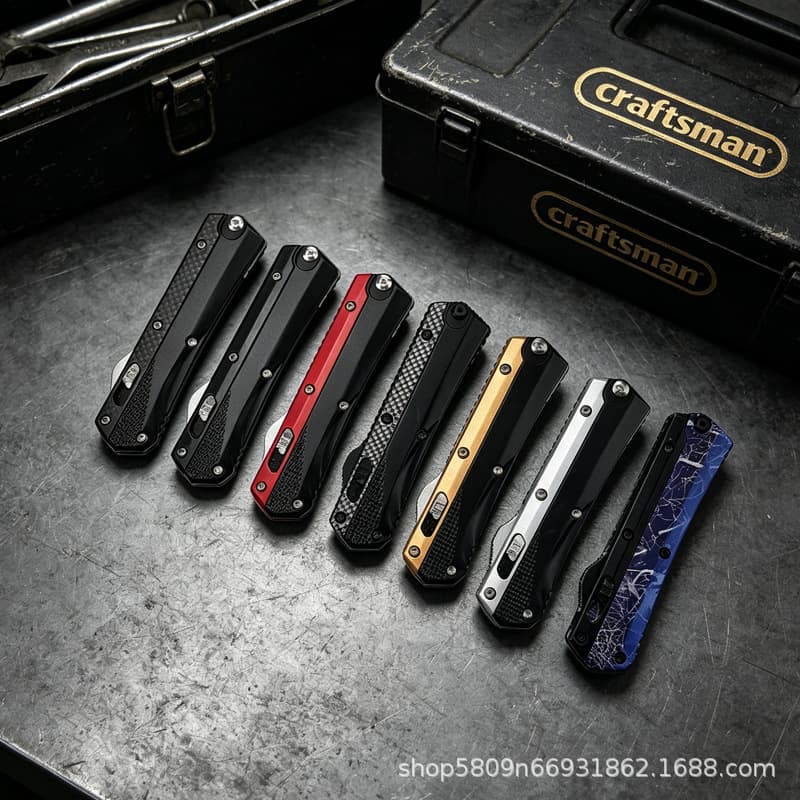 Cross-Border Hot Selling Micro-Tech New Snake God Zinc Alloy Handle Outdoor Multi-Function Camping Tool Portable High Hardness