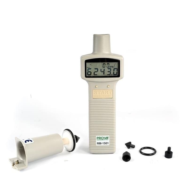 TES RM-1500 photoelectric tachometer, dual-use contact and photoelectric, RM-1501 digital tachometer