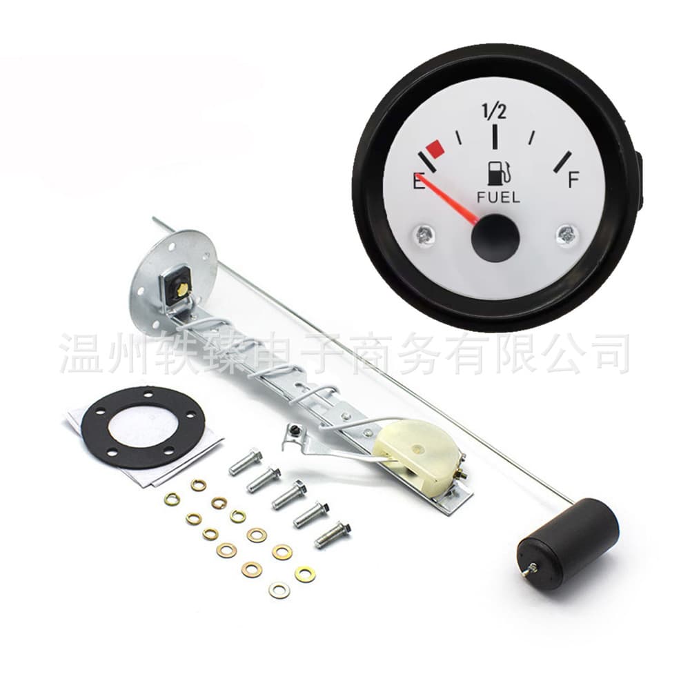 Cross-border Hot Sale 12V Universal Automotive Gauge - 52MM Fuel Level Gauge with Float for Car Modification