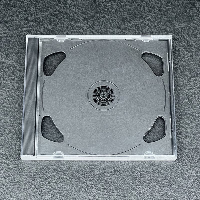 Extra Thick 100-Type Black Bottom CD Case Double Disc Black Bottom CD Empty Case DVD Transparent Black Bottom Double-Sided CD Case