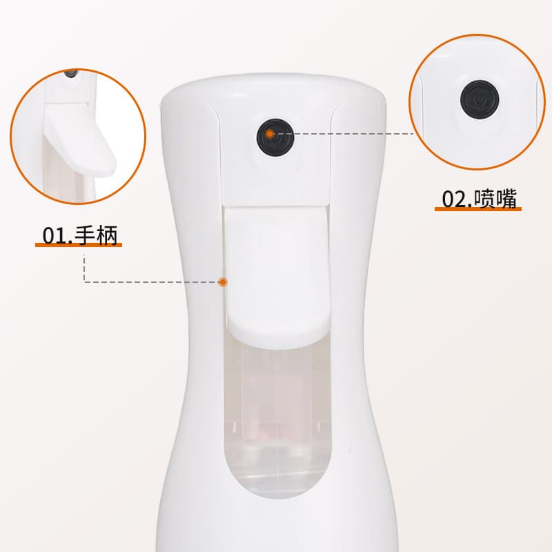 Wholesale White Continuous Spray Bottle Ultra-Fine Mist Press Spray Bottle Setting Spray Cosmetic Refillable Bottle