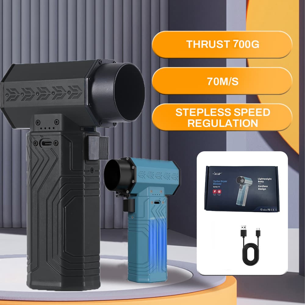 Cross-Border Bestseller High-Power Turbo Fan for Dust Removal, Snow Blowing, and Water Blowing - Handheld Blower