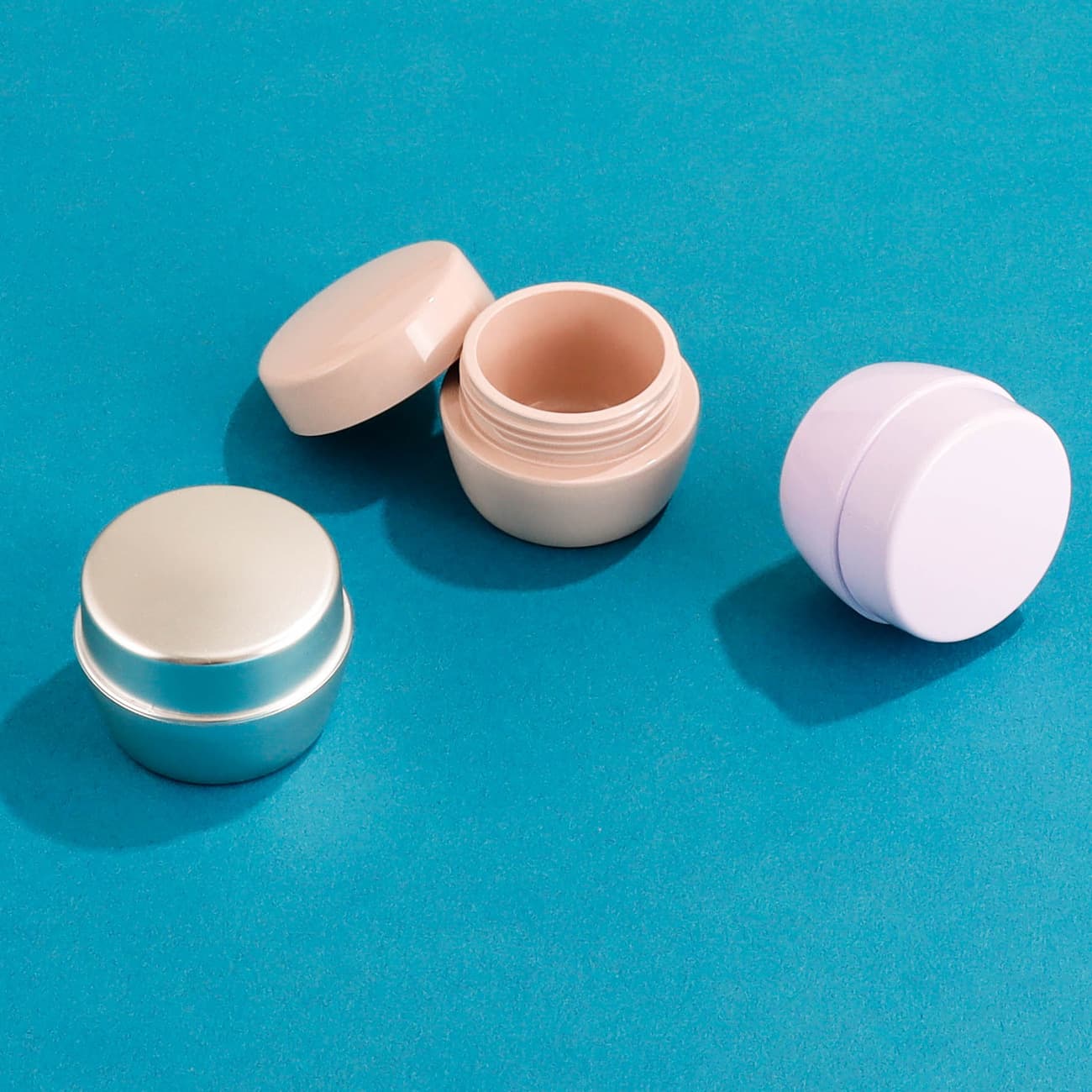 3g-15g Pulled Mushroom Bottle Nail Gel Empty Jar Plastic PP Small Round Box UV Gel Nail Gel Refill Container