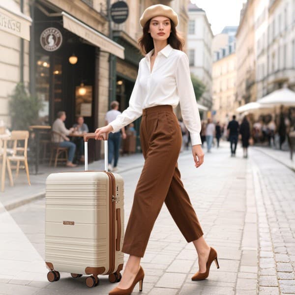 Foreign trade e-commerce 7-piece suitcase suitcase water cup holder TSA code lock trolley case manufacturer customized wholesale suitcase